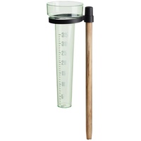 TRI Regenmesser, Niederschlagsmesser Regenwassermessung Regenwasser Erdspieß, Millimeter-Skala, Kunststoff, 10,5 x 8 x 37,5 cm