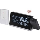 EMOS Funk-Wetterstation mit Projektion, Außensensor, VA-Display Anzeige und Projektor, Uhr, Temperatur, Thermometer, 2x Wecker, Kalender, Memory mit Min/Max-Temperatur