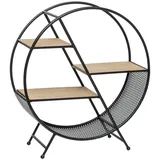 Atmosphera Créateur d'intérieur Wandregal rund auf Fuß Schwarz