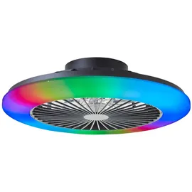 Brilliant Salerno 49 cm Deckenventilator Schwarz
