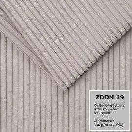 mebloland Ecksofa TOR mit Schlaffunktion. Farbe: Dove. - Grau