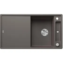Blanco Axia III 5 S rechts Einbau von Oben vulkangrau Excenterbetätigung 915 x 510 mm