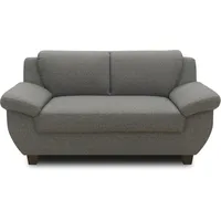 DOMO. collection Panama 2 Sitzer, Sofa, 2er Couch, Garnitur, 3-2-1, dunkelgrau, 159 cm