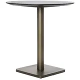 coco maison Brest Bistrotisch Marble Light Grey Gold 80cm