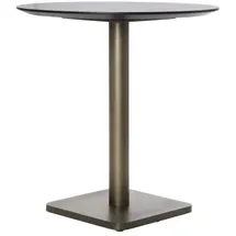 coco maison Brest Bistrotisch Marble Light Grey Gold 80cm