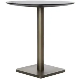 coco maison Brest Bistrotisch Marble Light Grey Gold 80cm