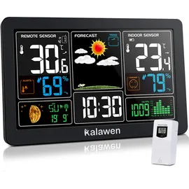 Kalawen Wetterstation 9-IN-1 Weiß 9-IN-1