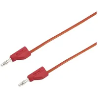 VOLTCRAFT MSB-300 Messleitung Lamellenstecker 4mm Lamellenstecker 4mm 1.50m Rot