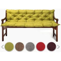 sunnypillow Bankauflage 150 x 50 x 50 cm grün 2-tlg.