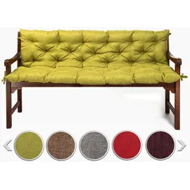 sunnypillow Bankauflage 150 x 50 x 50 cm grün 2-tlg.