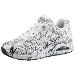 Skechers Sneaker »UNO-PROCESS SKETCH«, mit coolem Sketchprint, Freizeitschuh, Halbschuh, Schnürschuh Skechers weiß-schwarz 35