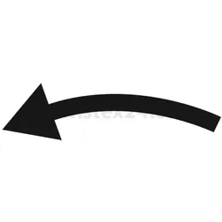 BSRR1171 Georg Schlegel Bezeichnungsschild Grafik-Symbol Drehbewegung links weiß - 1 Stück