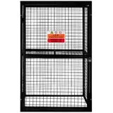 MonsterShop Xxxl Lagerregal, Schwarz, Metall, 116x184x57 cm, Freizeit, Heimwerken, Werkstatt
