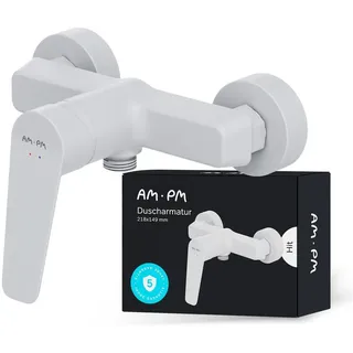 AM.PM Duscharmatur Einhebel Brausebatterie Weiss Armatur Mischbatterie Brausearmatur Brausebatterie Wasserhahn Bad Mischbatterie Dusche