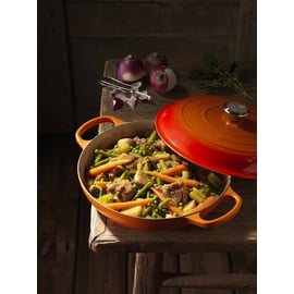 Le Creuset Signature Gourmet-Profitopf mit schwarzer Innenemaille 30 cm schwarz