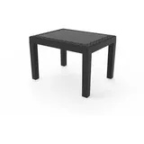 bricoline Jack Beistelltisch Kunststoff Rechteck 59x46x40cm Garten Außen Lounge Balkon