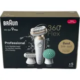 Braun Silk-épil 9 Flex 9-071 Weiß/Gold