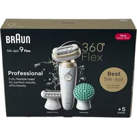 Braun Silk-épil 9 Flex 9-071 Weiß/Gold
