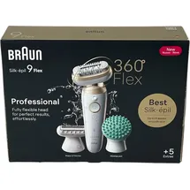 Braun Silk-épil 9 Flex 9-071 Weiß/Gold