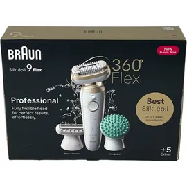 Braun Silk-épil 9 Flex 9-071 Weiß/Gold