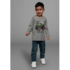 Kidsworld Langarmshirt in grau-meliert | Gr.: 116/122