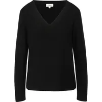 s.Oliver Gerippter Strickpullover Schwarz 38