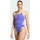 adidas Badeanzug 3-Streifen Tie Back Lila 38