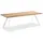 Niehoff Tisch 180 x 95 x 75 cm Teak gebürstet/weiß