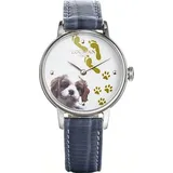 Locman 1960 Fantasy Dog Quarz Leder 36 mm F253A08S-00WHCA2PB
