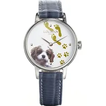 Locman 1960 Fantasy Dog Quarz Leder 36 mm F253A08S-00WHCA2PB