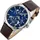 Tommy Hilfiger Henry 1710476 Herrenuhr - Blau/Braun/Silber