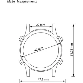KHS Digital-Herrenuhr Platoon Schwarz Silikonband
