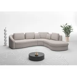 Ecksofa SIT & MORE "Jazz L-Form", beige, B:303cm H:88cm T:274cm, 100% Polyester, Sofas, In weiteren Größen erhältlich