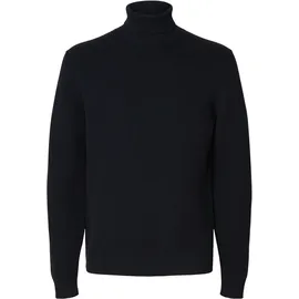 Selected Rollkragenpullover Blau S