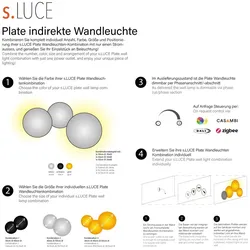 s.luce Cloud indirekte LED Wandleuchte Kombination