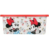 Stor DEKORIERTE AUFBEWAHRUNGSBOX. 13L FASSUNGSVERMÖGEN | MINNIE MOUSE VINTAGE #, Bunt