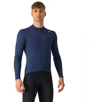 Castelli Herren Espresso Thermal Trikot (Größe M, blau)