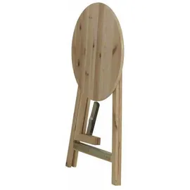 natura Stehtisch klappbar Ø 78 x 111 cm Braun
