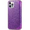 Hülle Handy Schutz für Apple iPhone 12 Mini Case Flip Cover Tasche Etuis Violett
