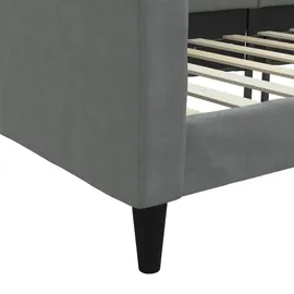 vidaXL Tagesbett 100 x 200 cm Dunkelgrau