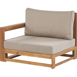 Beliani Lounge Set 5-Sitzer Loungeset Hellbraun