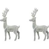 Creativ deco Hirsch 29 cm grau