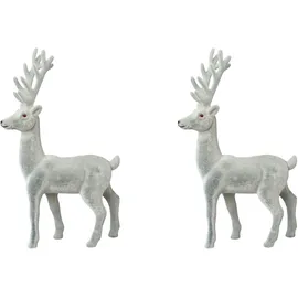 Creativ deco Hirsch 29 cm grau