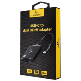 Gembird USB-C auf HDMI adapter Schwarz