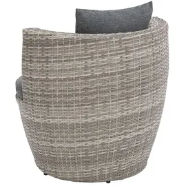 Beliani Gartenset 2-tlg. Grau