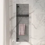 Kermi Credo Half round-E Badheizkörper 1800 x 600 mm schwarz