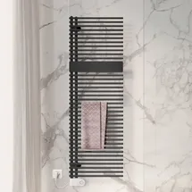 Kermi Credo Half round-E Badheizkörper 1800 x 600 mm schwarz