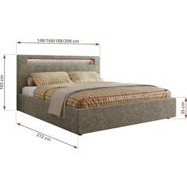 MKS GOLD 5 CLASSIC 140 x 200 cm Grau