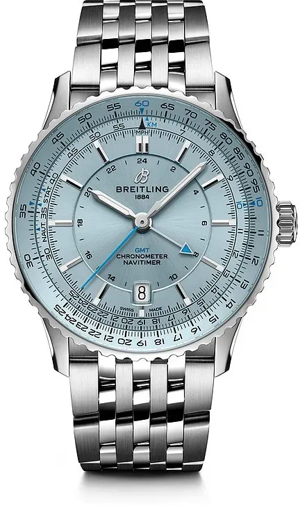 Breitling Herrenuhr Navitimer Automatic GMT 41 A32310171C1A1 - silber