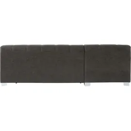 DOMO collection Ecksofa DOMO COLLECTION "Turah incl. Zierkissen, moderne Steppung, auch in Leder", grau (anthrazit), B:239cm H:75cm T:82cm, Sofas, Ecksofa, wahlw. mit Bettfunktion, L-Form, B/T: 239/152cm, Unser Dauertiefpreis, Topseller